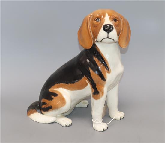 A Beswick fireside model of a Beagle height 32cm